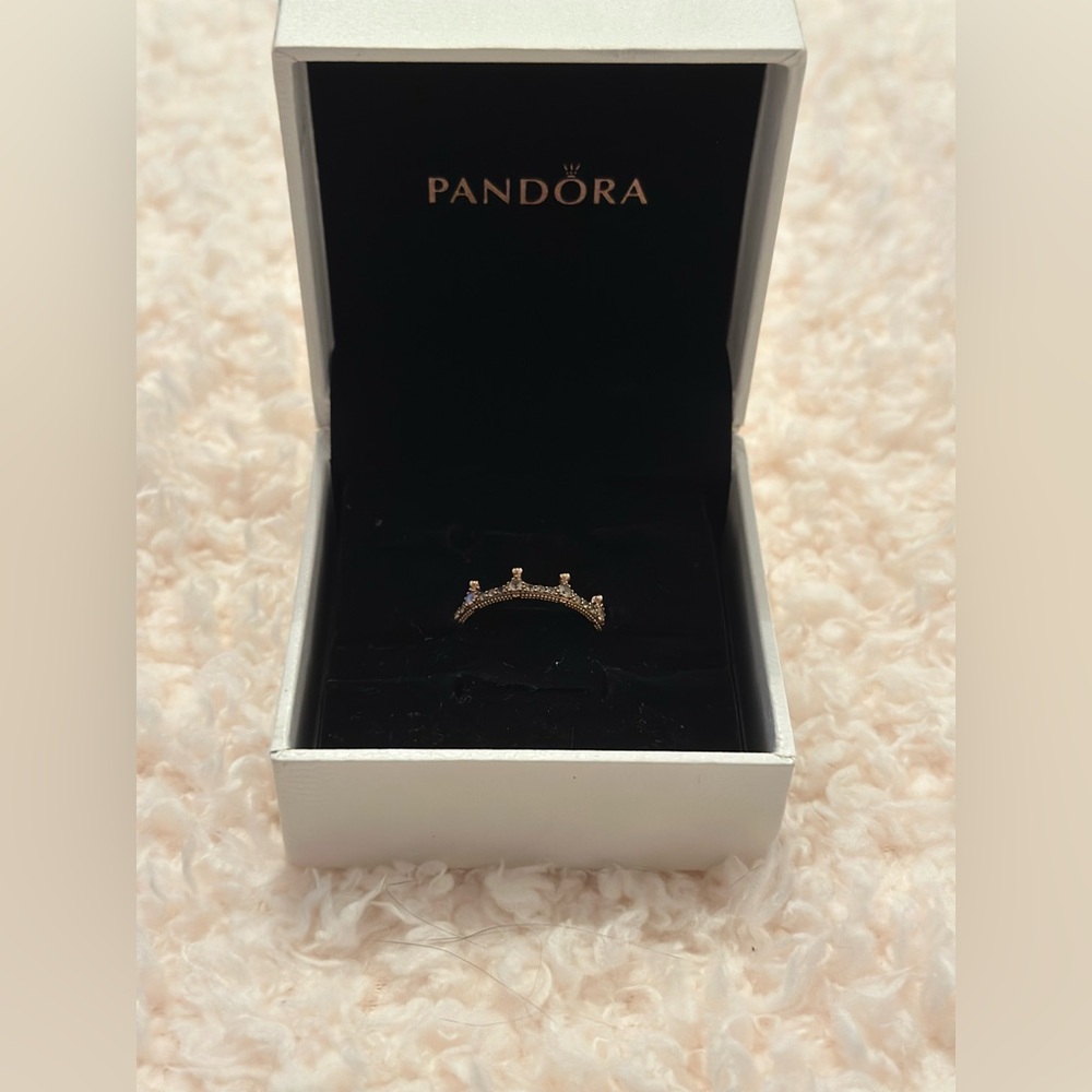 Pandora Rose Gold Crown Ring